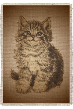Картина на мешковине арт.505  "Котёнок"